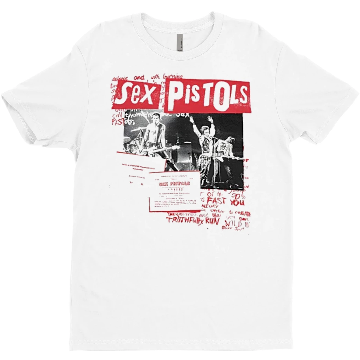 Original Sex Pistols Anarchy In Huddersfield Christmas 1977 T Shirt Sweater