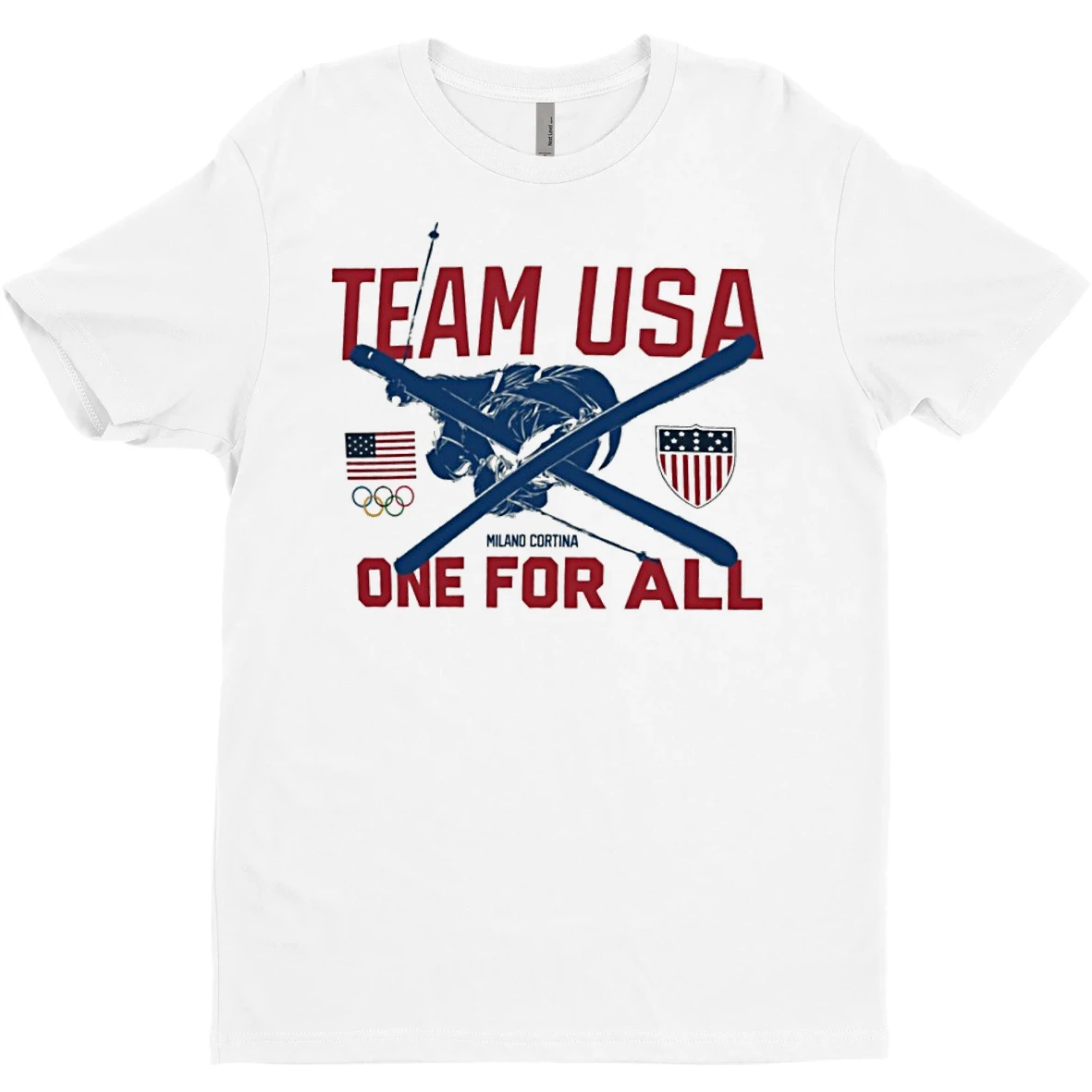 Original Team Usa One For All 2026 Winter Olympics Freestyle Skiing T Shirt Sweater