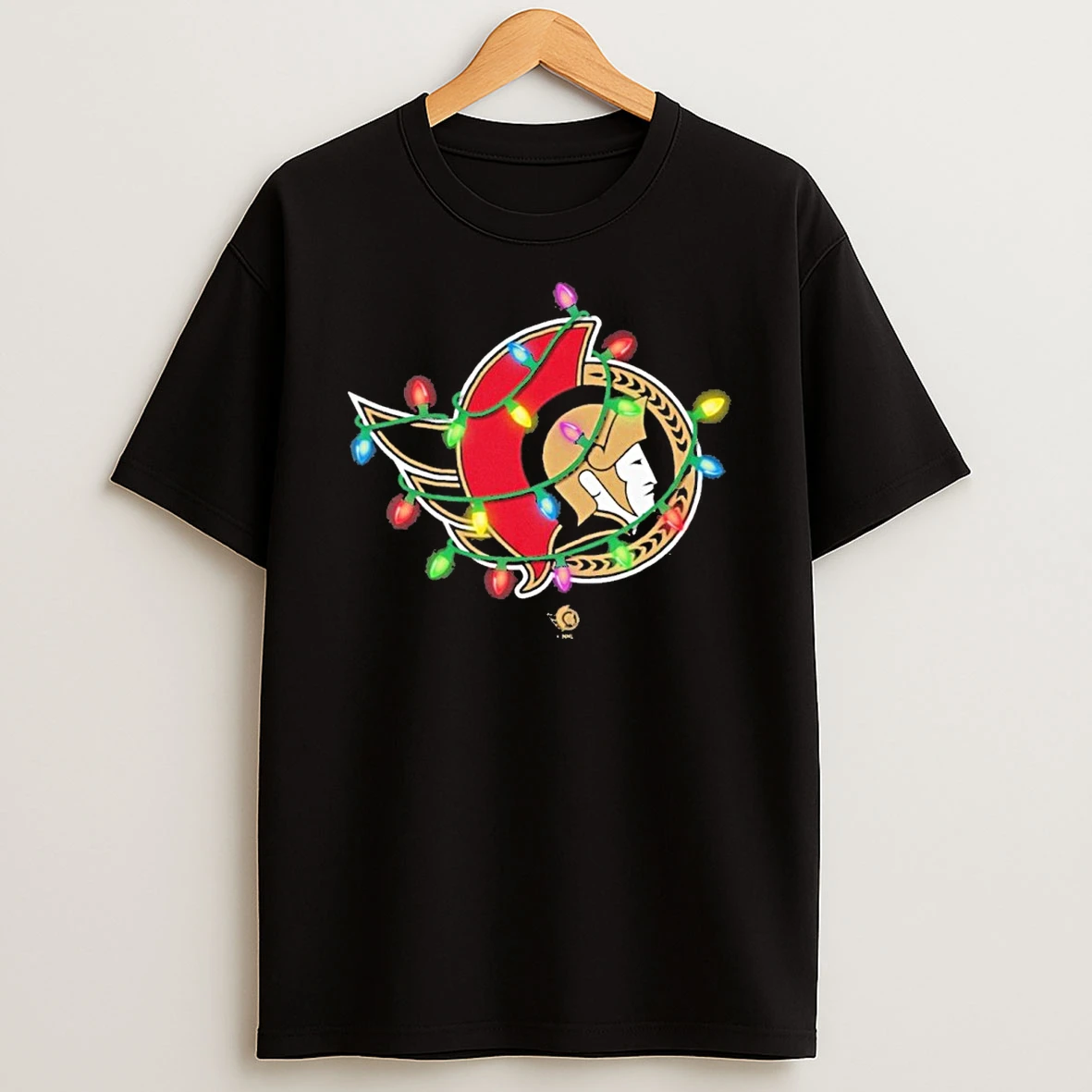 Ottawa Senators Logo Lights Christmas Tshirt Hoodie