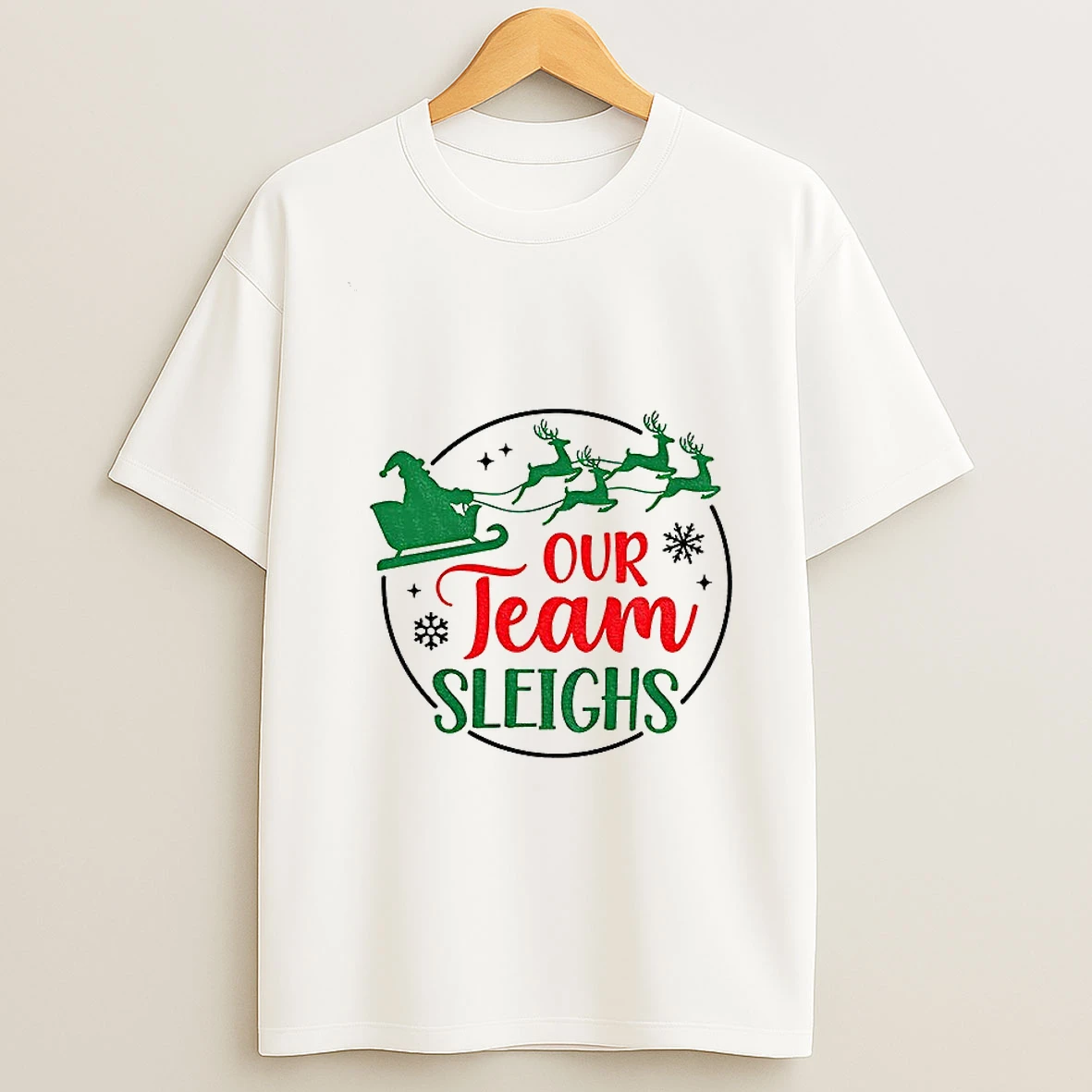 Our Team Sleighs Christmas Tshirt Hoodie