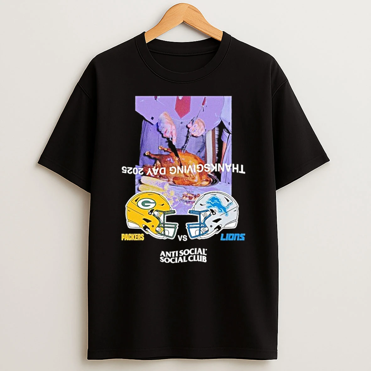 Packers Vs Lions Thanksgiving Day 2025 Matchup Tshirt Hoodie