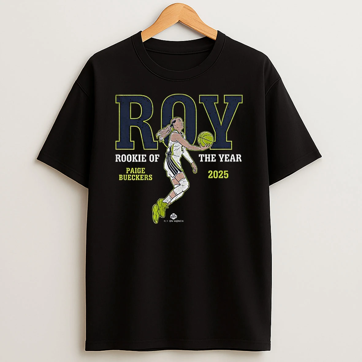 Paige Bueckers Dallas Wings Basketball Wnba Roy Rookie Of The Year 2025 Tshirt Hoodie