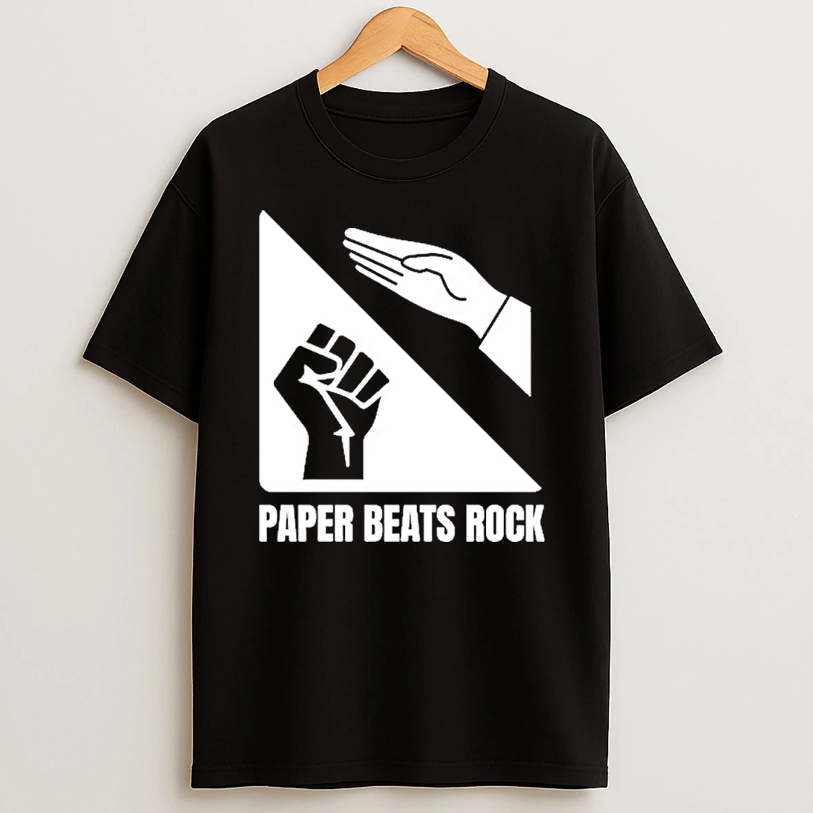 Paper Beats Rock Tshirt Hoodie