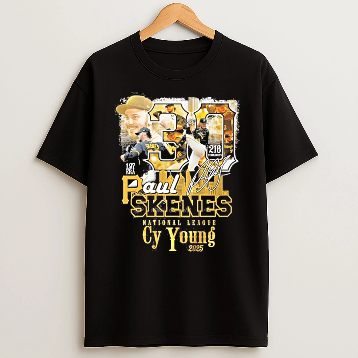 Paul Skenes Nl Cy Young 2025 Signature Tshirt Hoodie