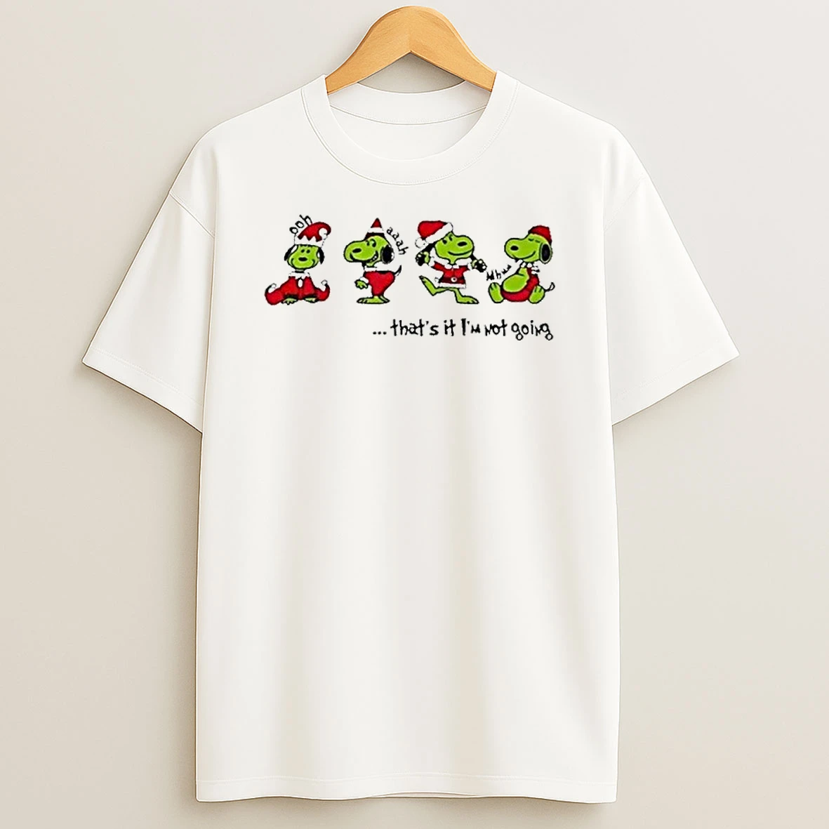 Peanuts Snoopy Thats It Im Not Going Christmas Tshirt Hoodie