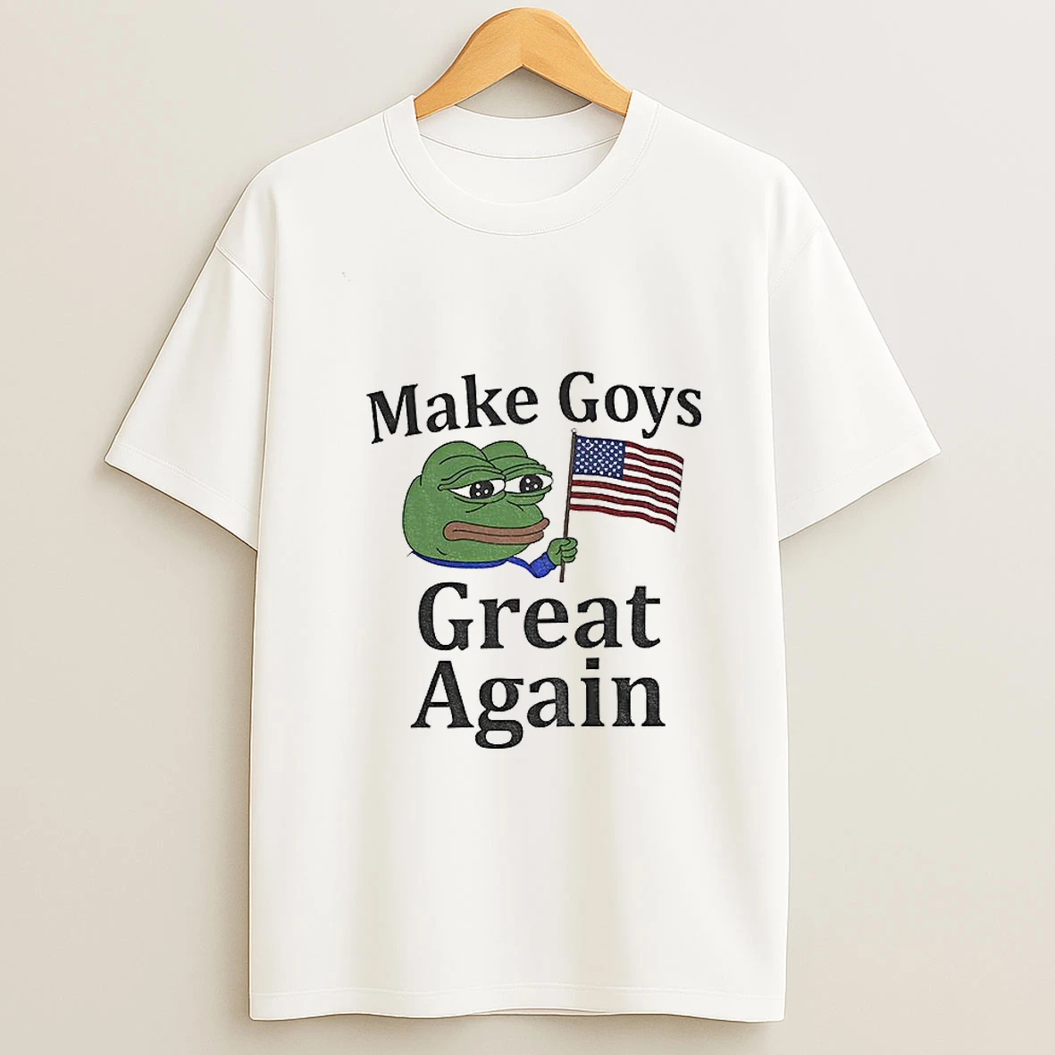 Pepe Frog Make Goys Great Again American Flag Tshirt Hoodie