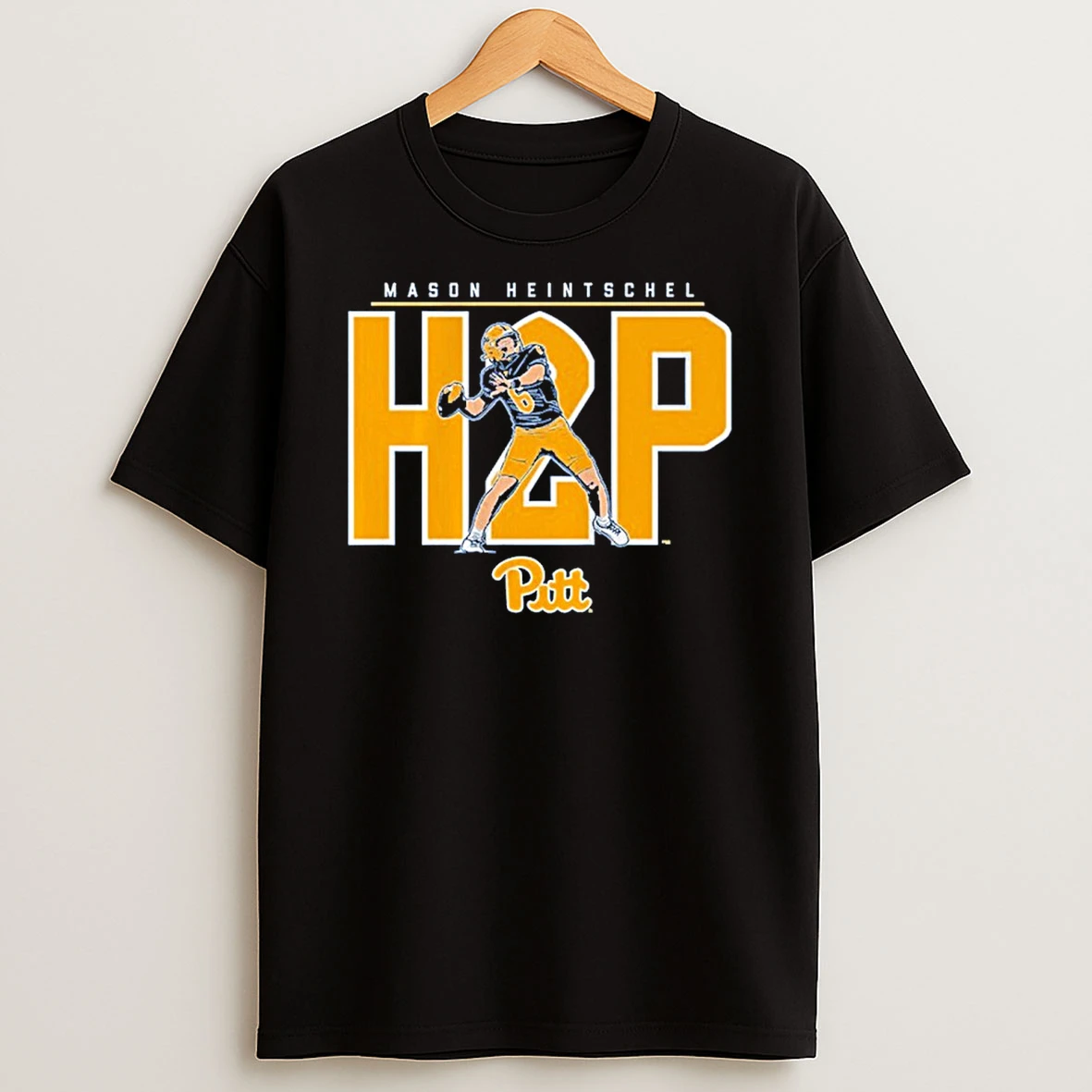 Pitt Football Mason Heintschel H2p Tshirt Hoodie