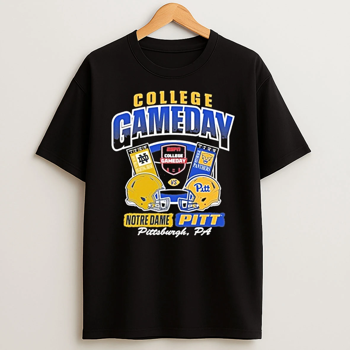 Pitt Panthers Football College Gameday Vs Notre Dame Ticket 2025 Tshirt Hoodie