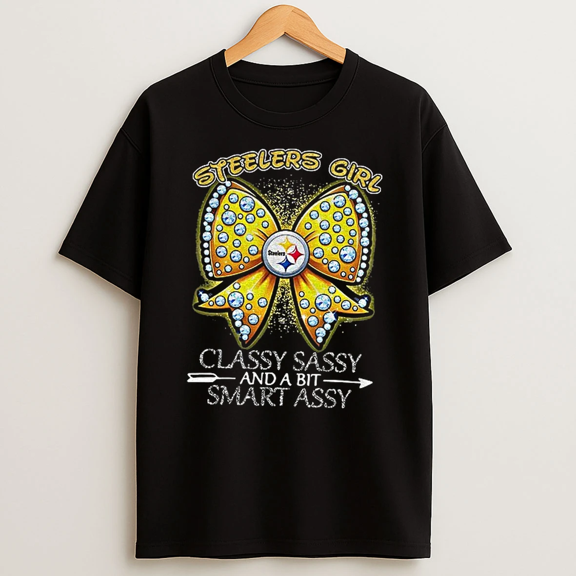 Pittsburgh Steelers Bow Steelers Girl Classy Sassy And A Bit Smart Assy Tshirt Hoodie