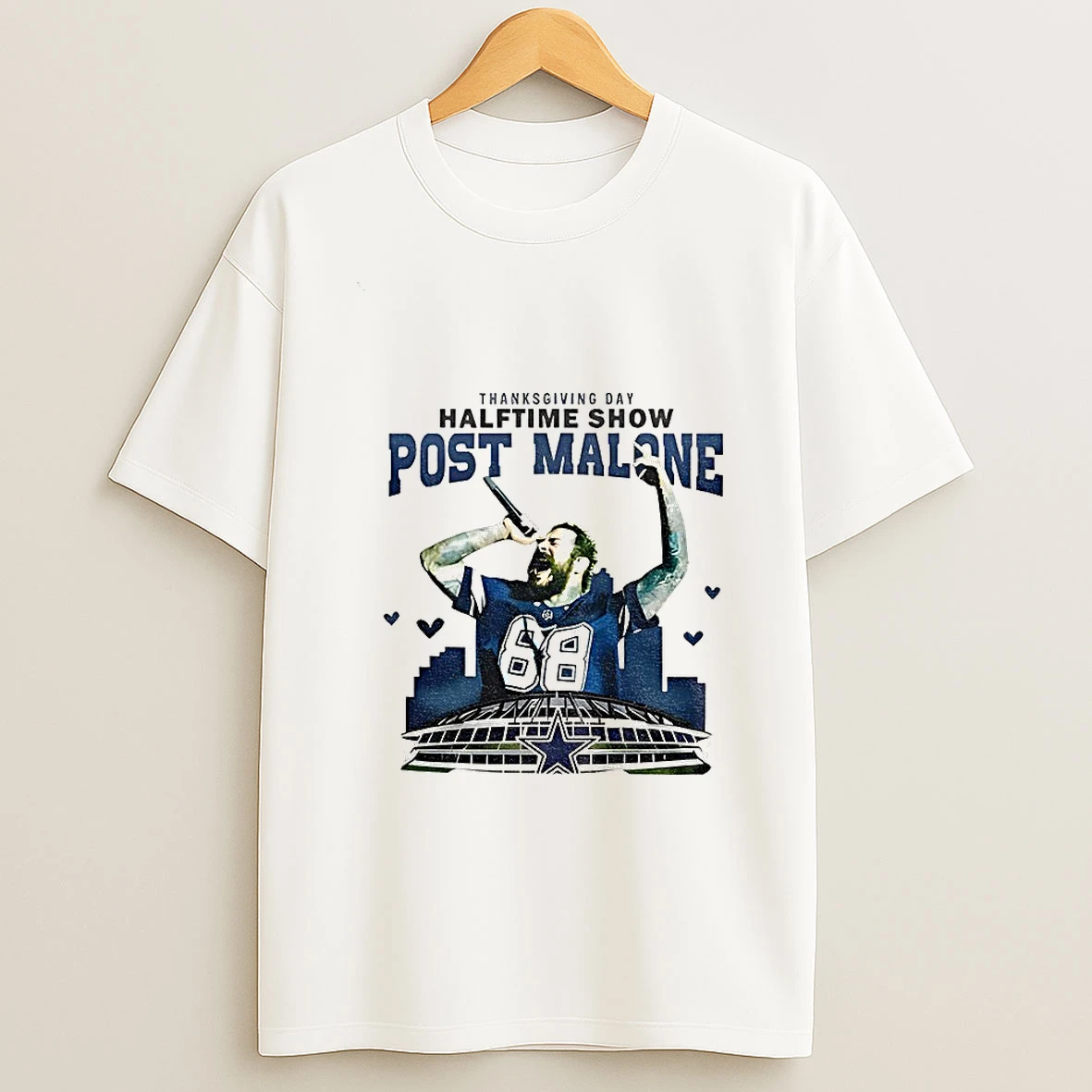 Post Malone X Dallas Cowboys Halftime Show Post Malone Thanksgiving Day Tshirt Hoodie