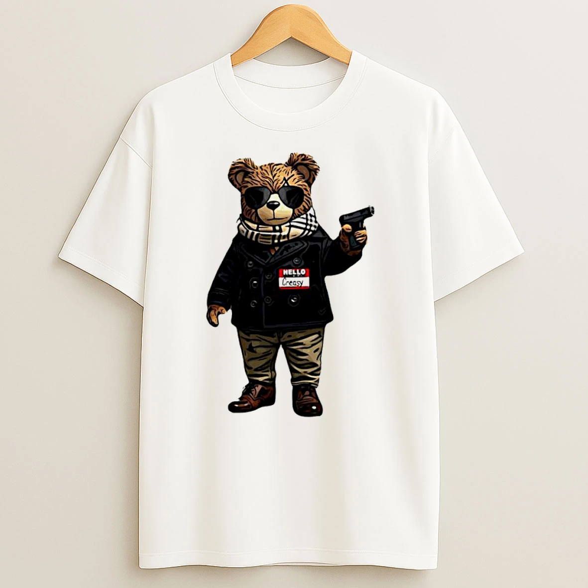 Premium Creasy Bear Hello Creasy Tshirt Hoodie