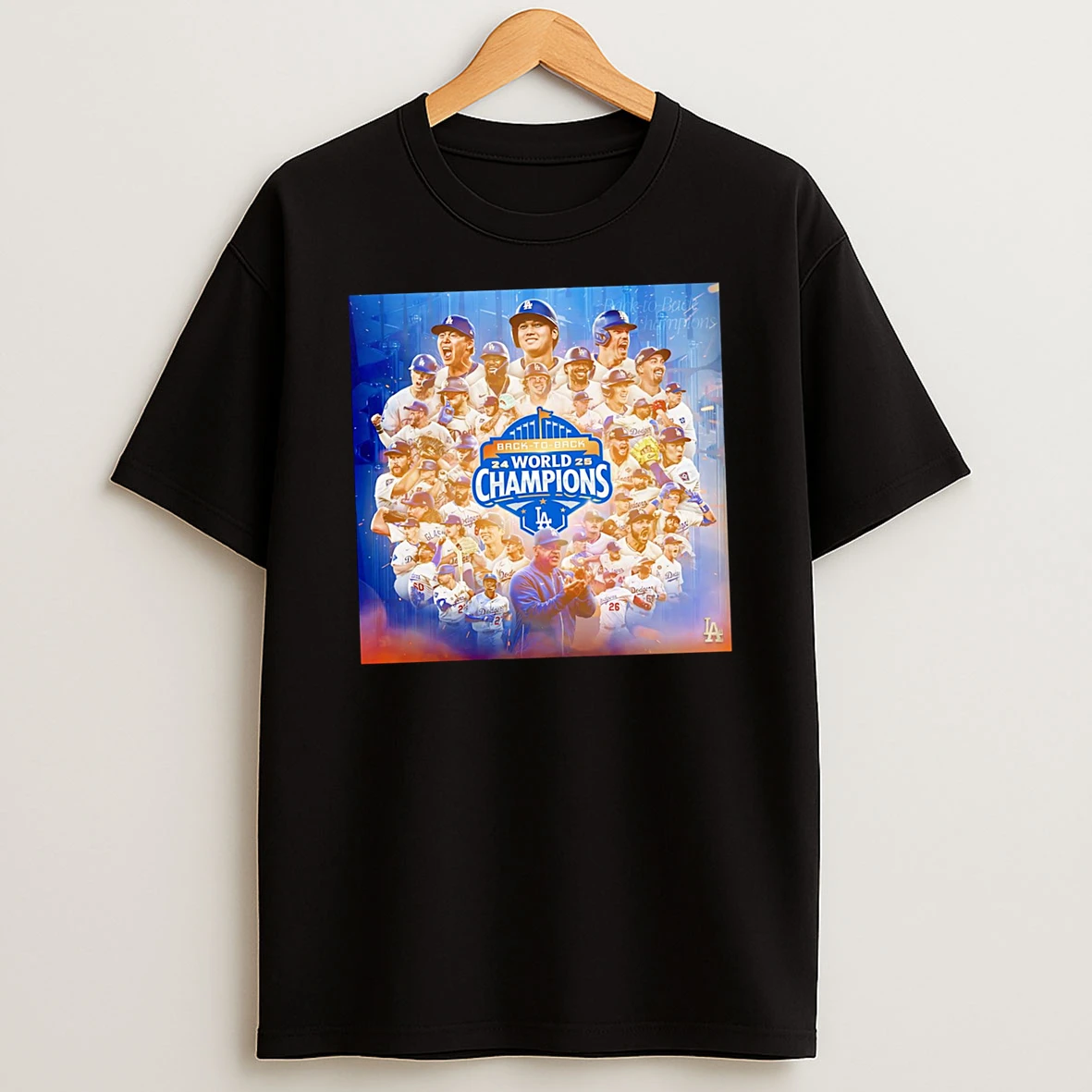 Premium Los Angeles Dodgers Back To Back World Champions 2024 2025 Team Players Tshirt Hoodie