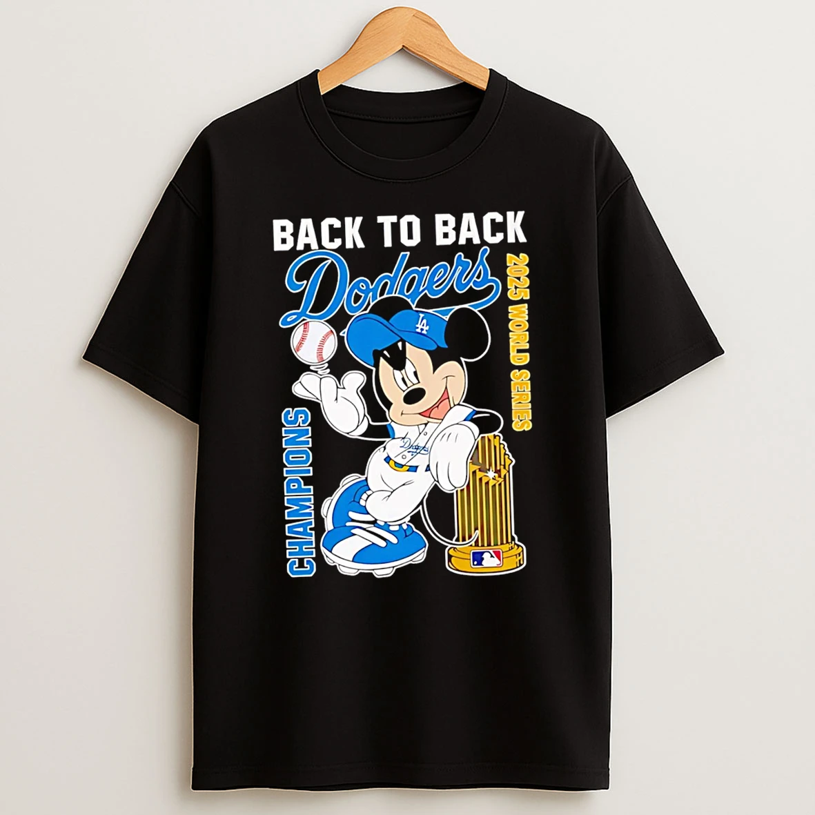 Premium Mickey X Dodgers 2025 World Series Champions Tshirt Hoodie