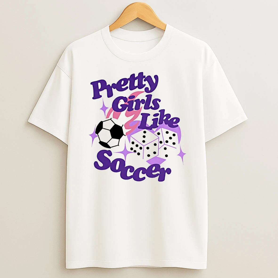 Pretty Girls Like Soccer Circle Tshirt Hoodie