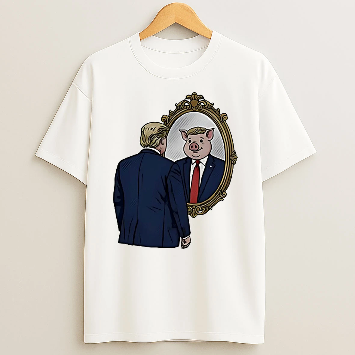 Pritzker Quiet Piggy Trump Circle Tshirt Hoodie