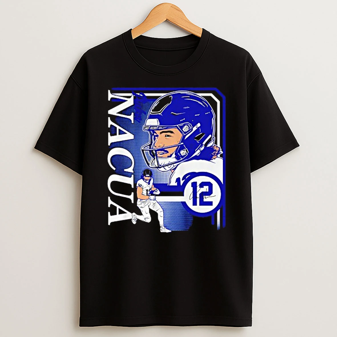 Puka Nacua 12 Los Angeles Rams Collage Frame Signature Tshirt Hoodie