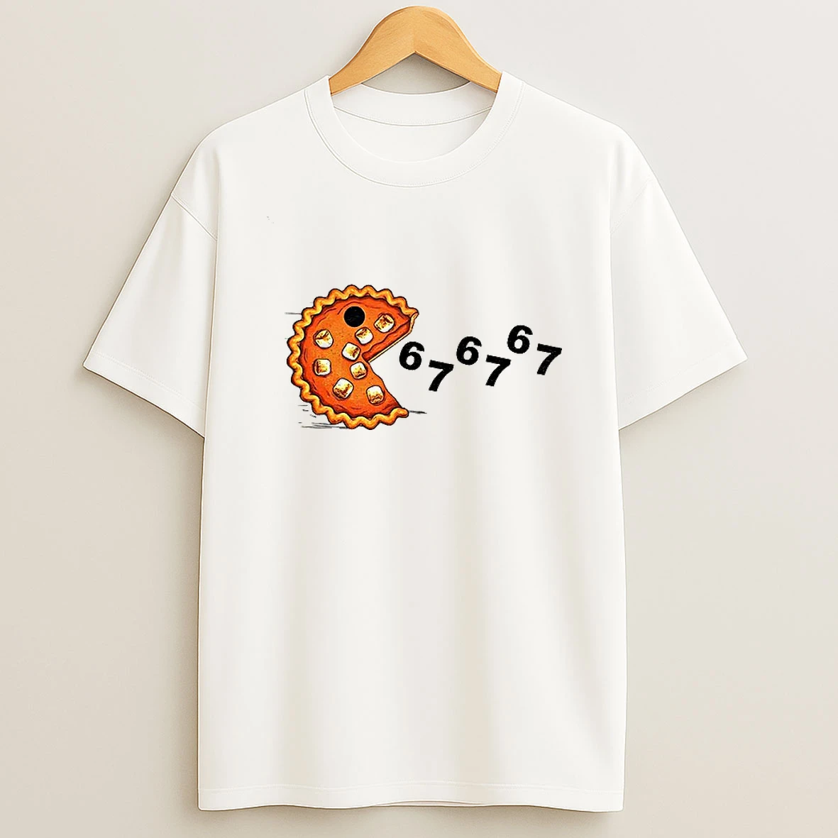 Pumpkin Pie Cake Pacman Eating 67 67 Meme Happy Fall Tshirt Hoodie