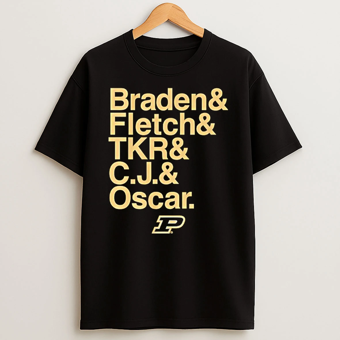 Purdue Boilermakers Basketball Ampersand Stars 2025 2026 Braden And Fletch And Tkr And C J And Oscar Tshirt Hoodie
