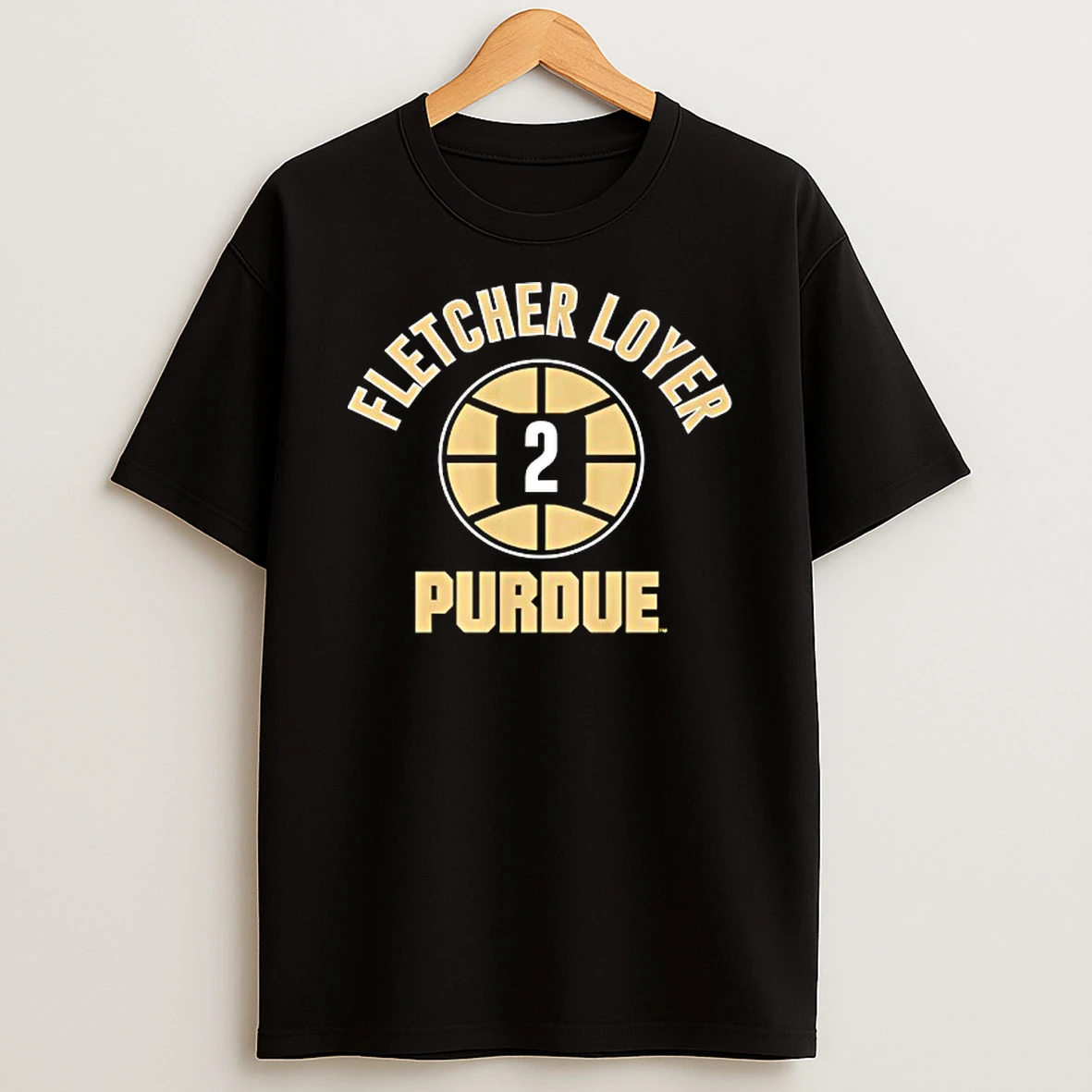 Purdue Boilermakers Basketball Fletcher Loyer 2 Name Number Ball Tshirt Hoodie