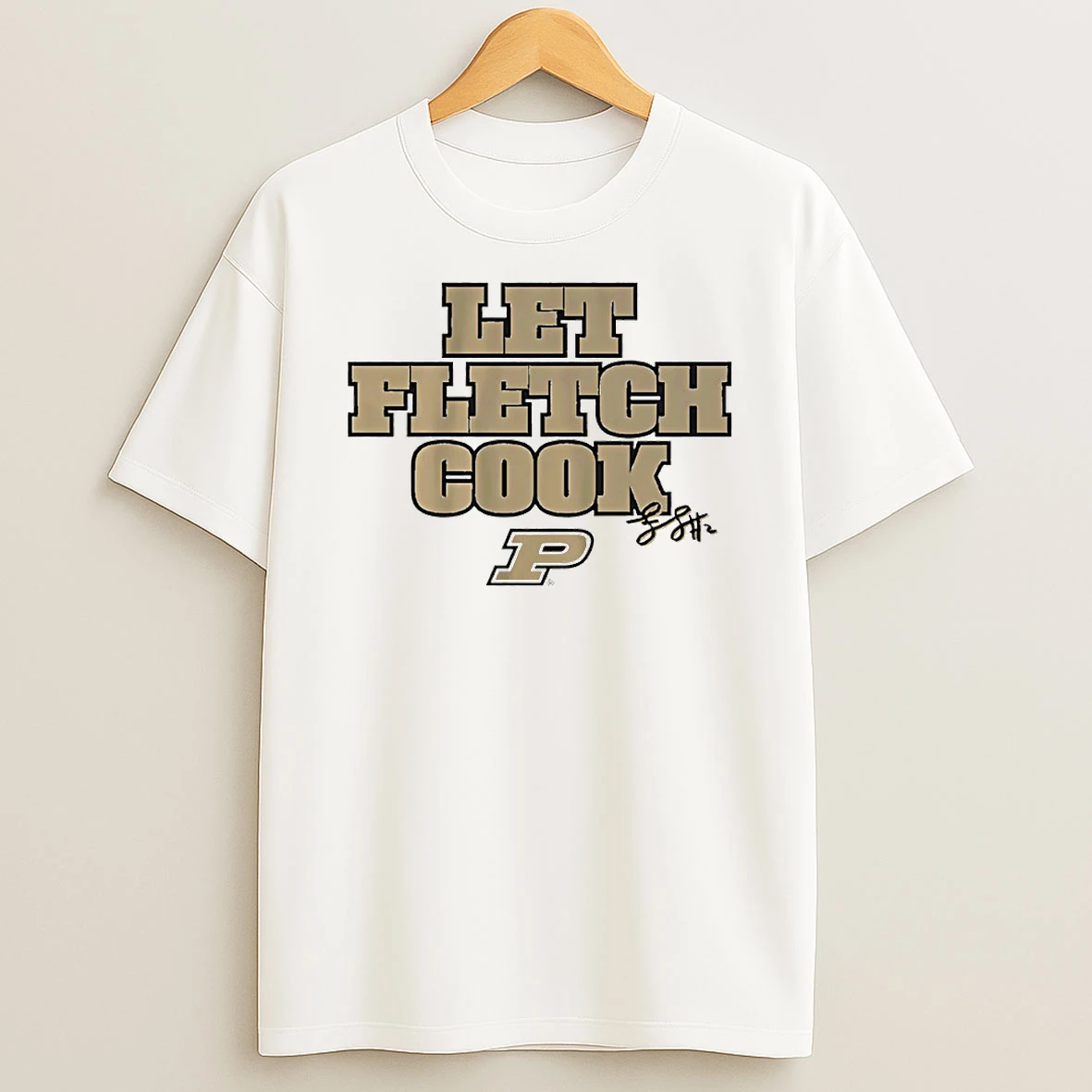 Purdue Boilermakers Basketball Fletcher Loyer Let Fletch Cook Signature Circle Tshirt Hoodie