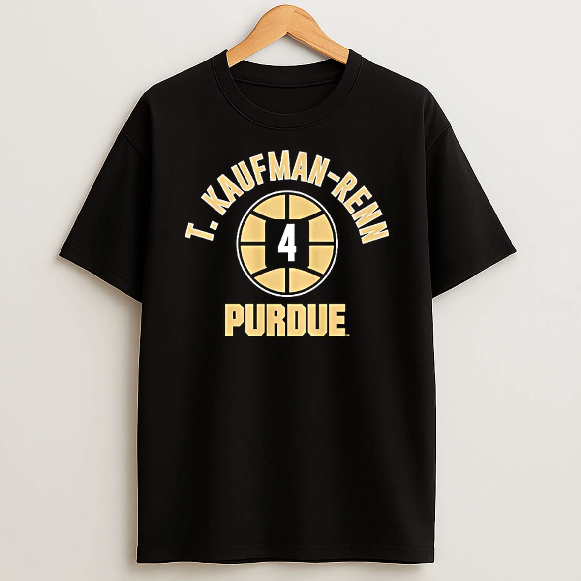 Purdue Boilermakers Basketball Trey Kaufman Renn 4 Name Number Ball Tshirt Hoodie