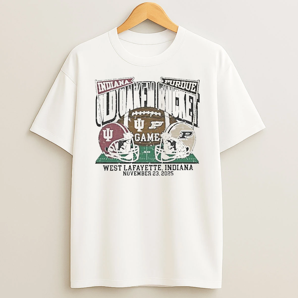Purdue Boilermakers Vs Indiana Hoosiers 2025 Old Oaken Bucket Game Matchup Tshirt Hoodie
