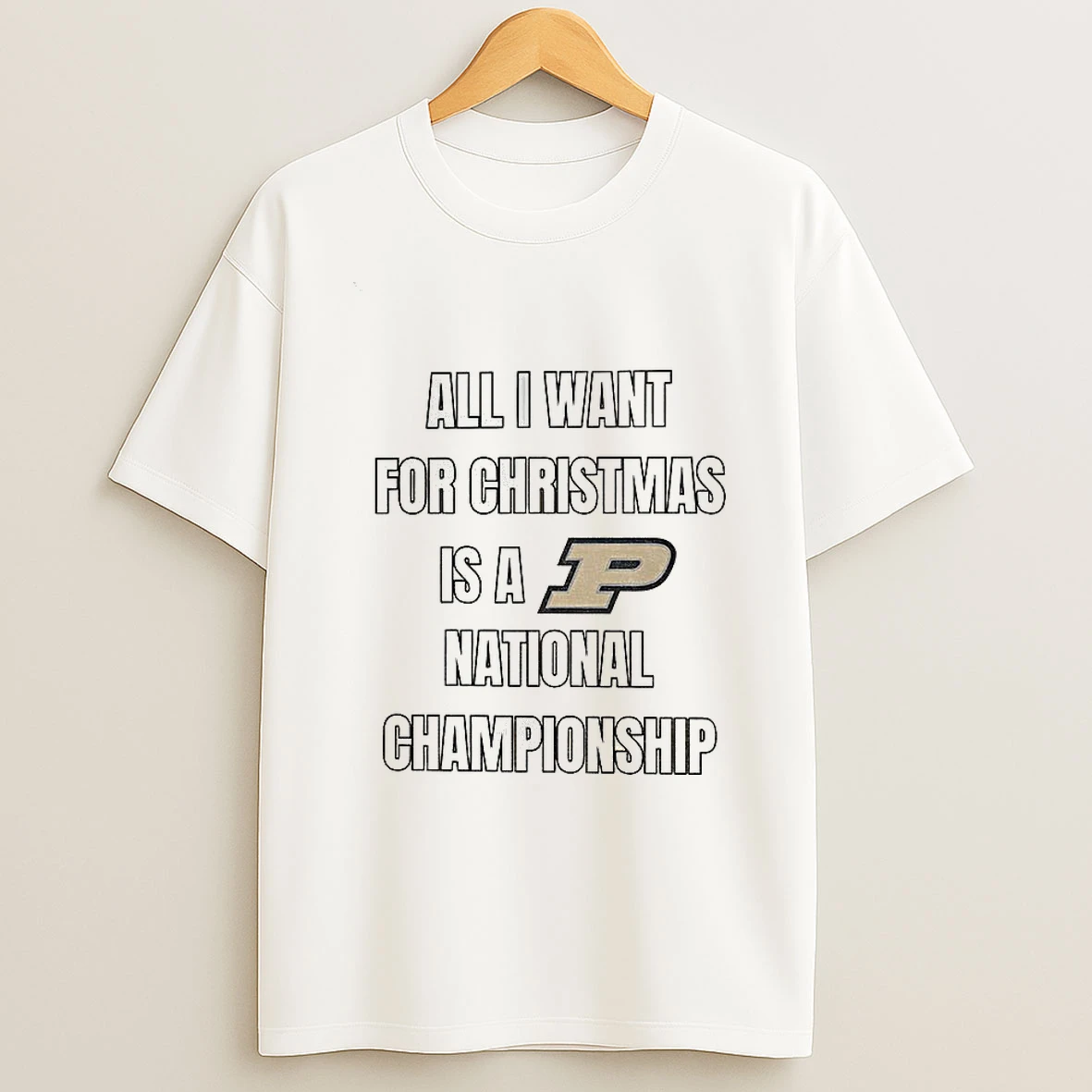 Purdue University All I Want For Christmas Is A National Champions Tshirt Hoodie