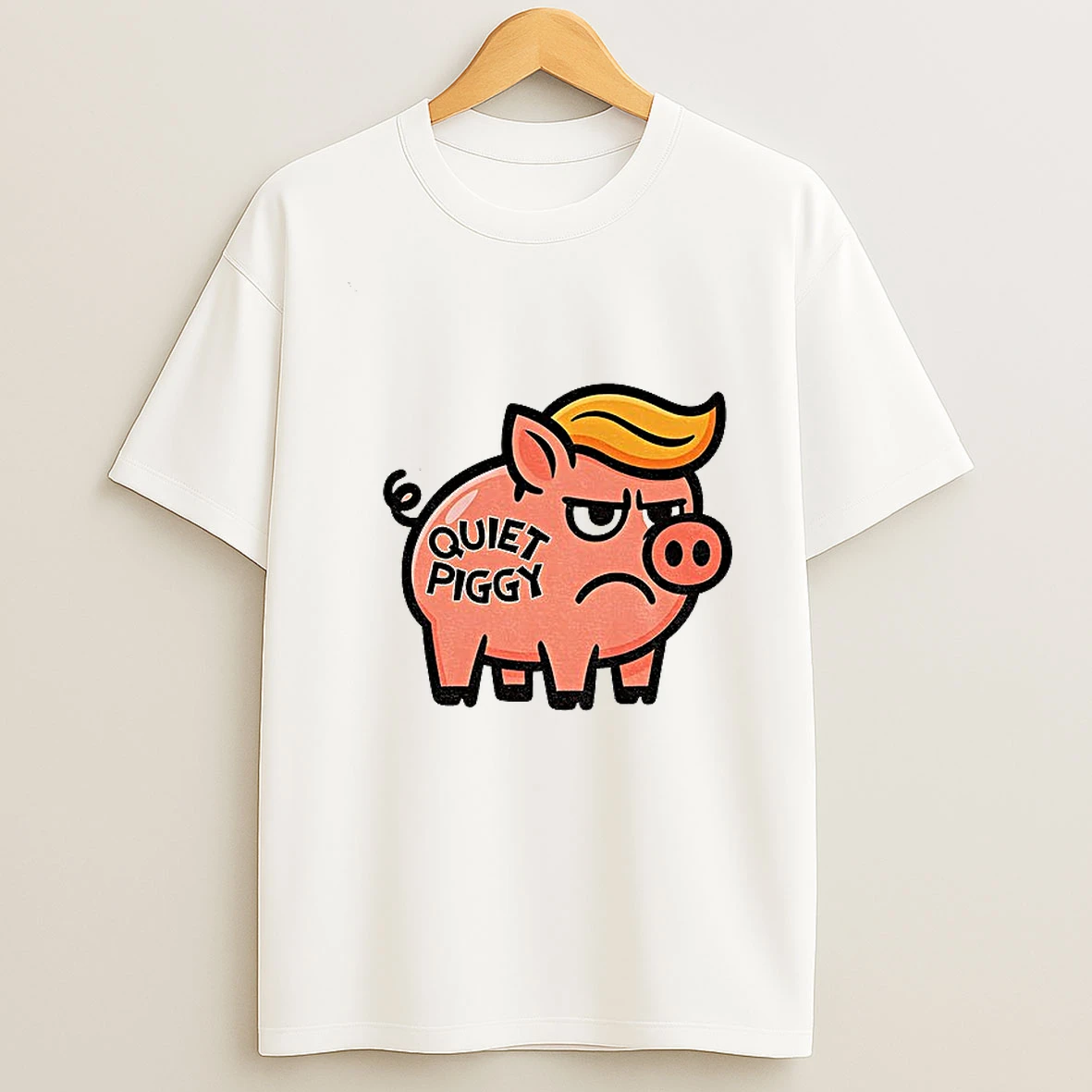 Quiet Piggy Anti Trump Tshirt Hoodie