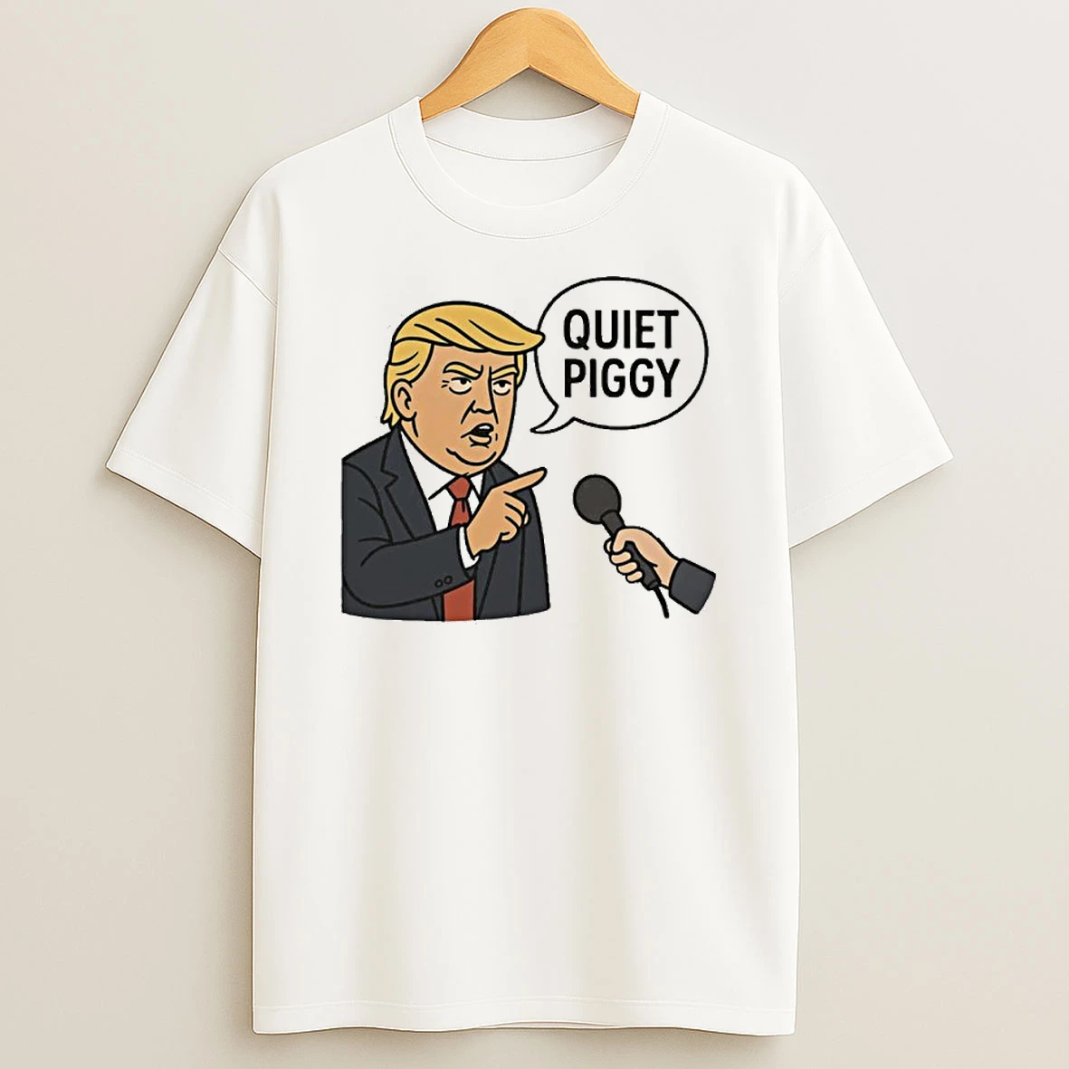 Quiet Piggy Trump Meme Tshirt Hoodie