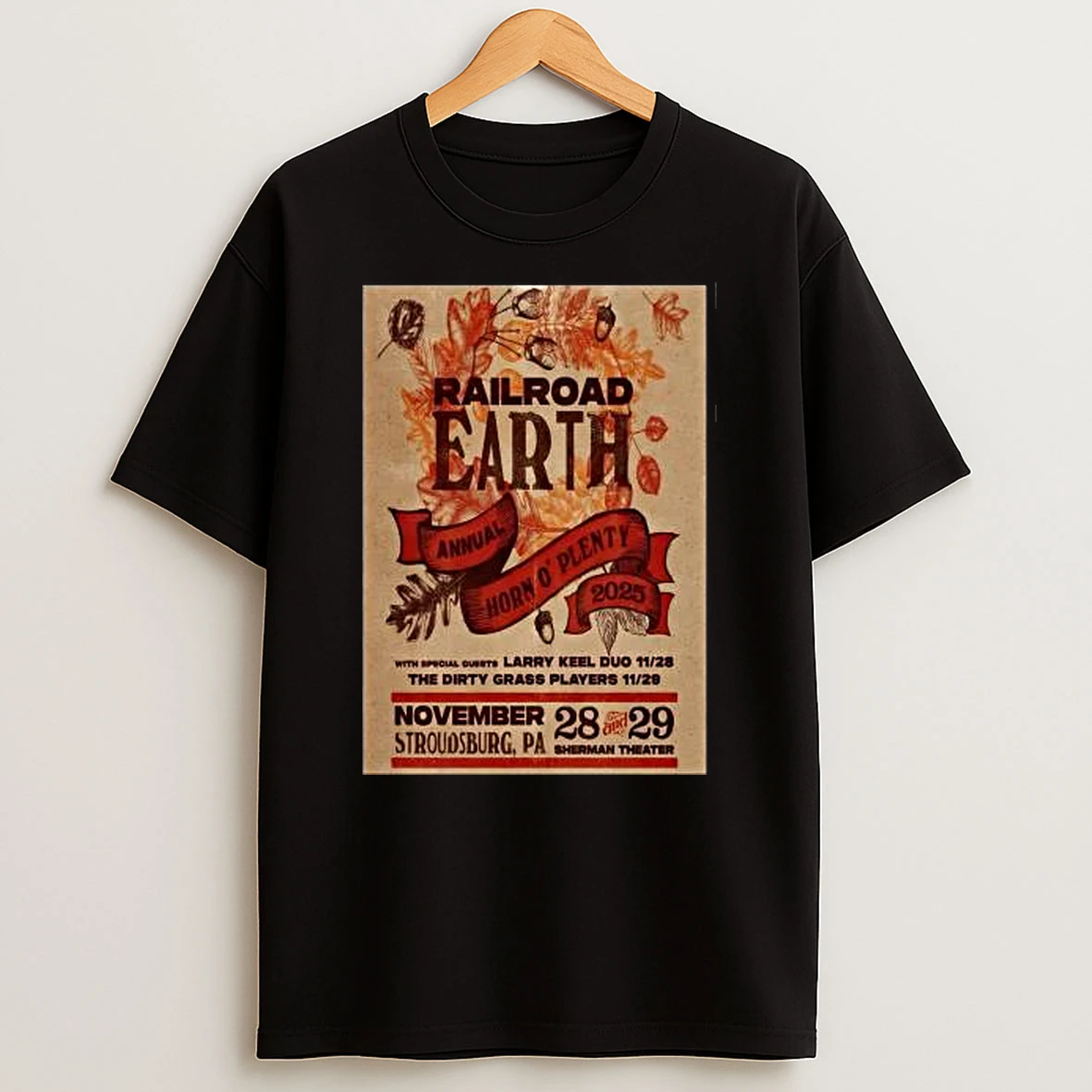 Railroad Earth Stroudsburg Pa November 28 29 2025 Tshirt Hoodie