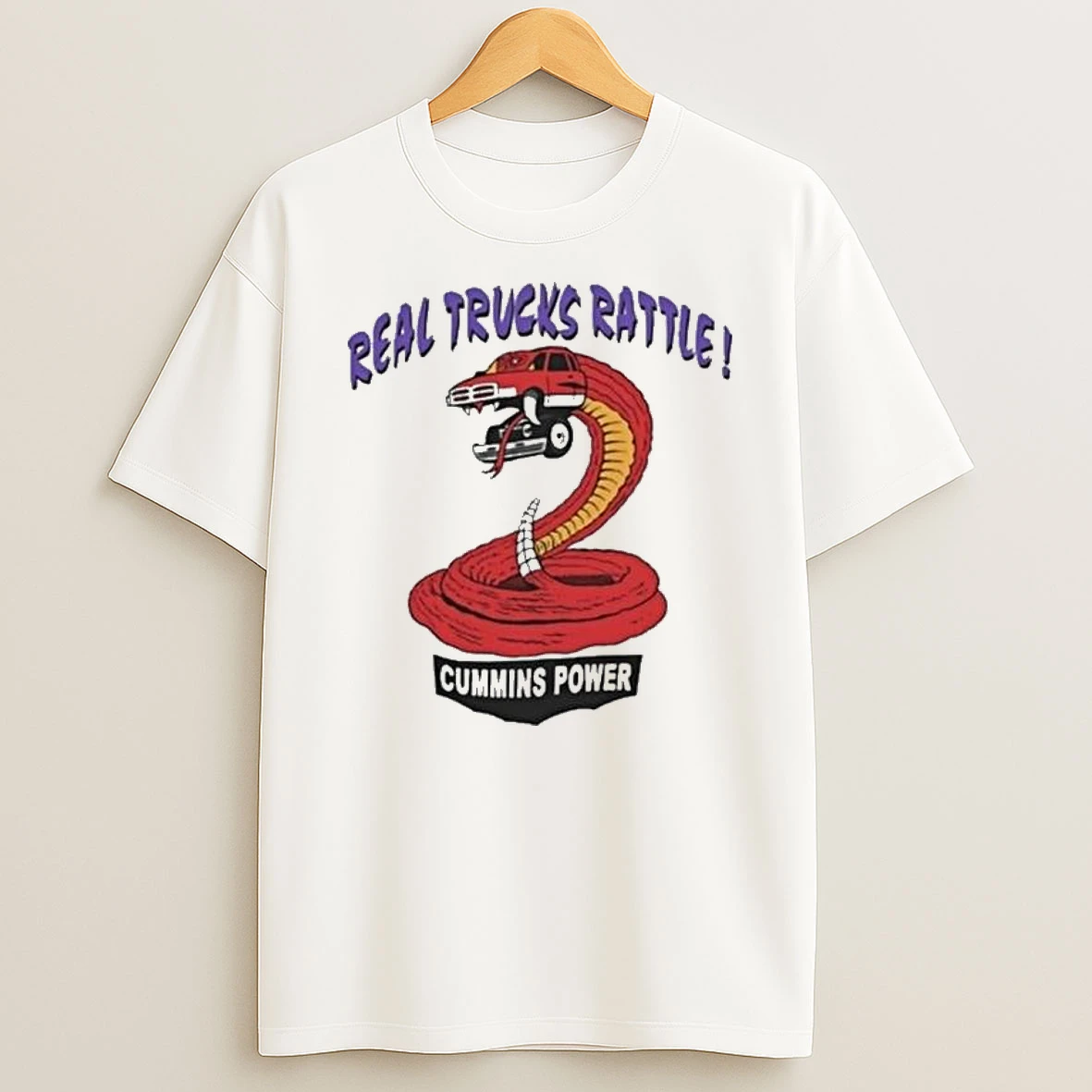 Real Trucks Rattle Cummins Power Tshirt Hoodie