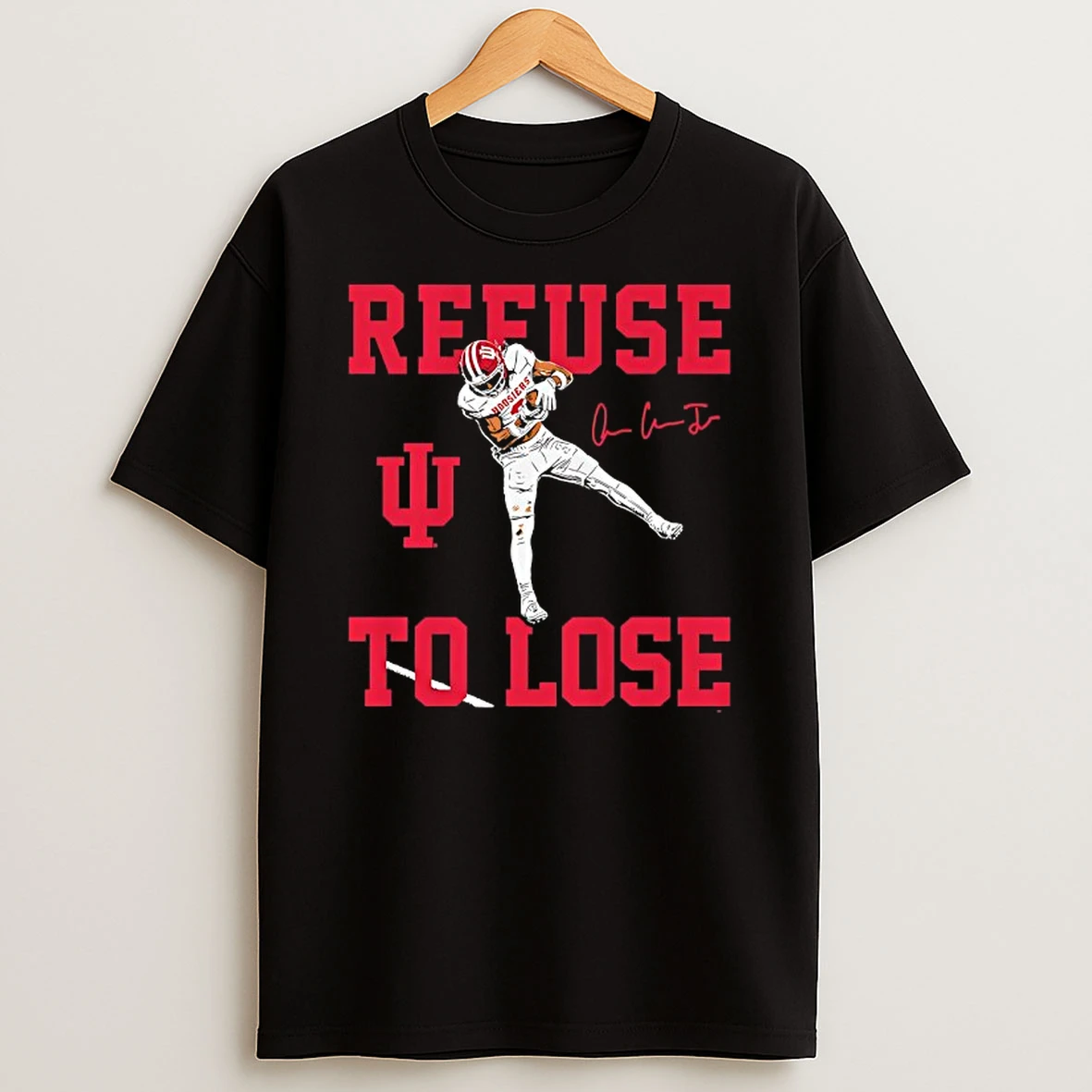 Refuse To Lose Indiana Hoosiers Football Omar Cooper Jr Signature Tshirt Hoodie