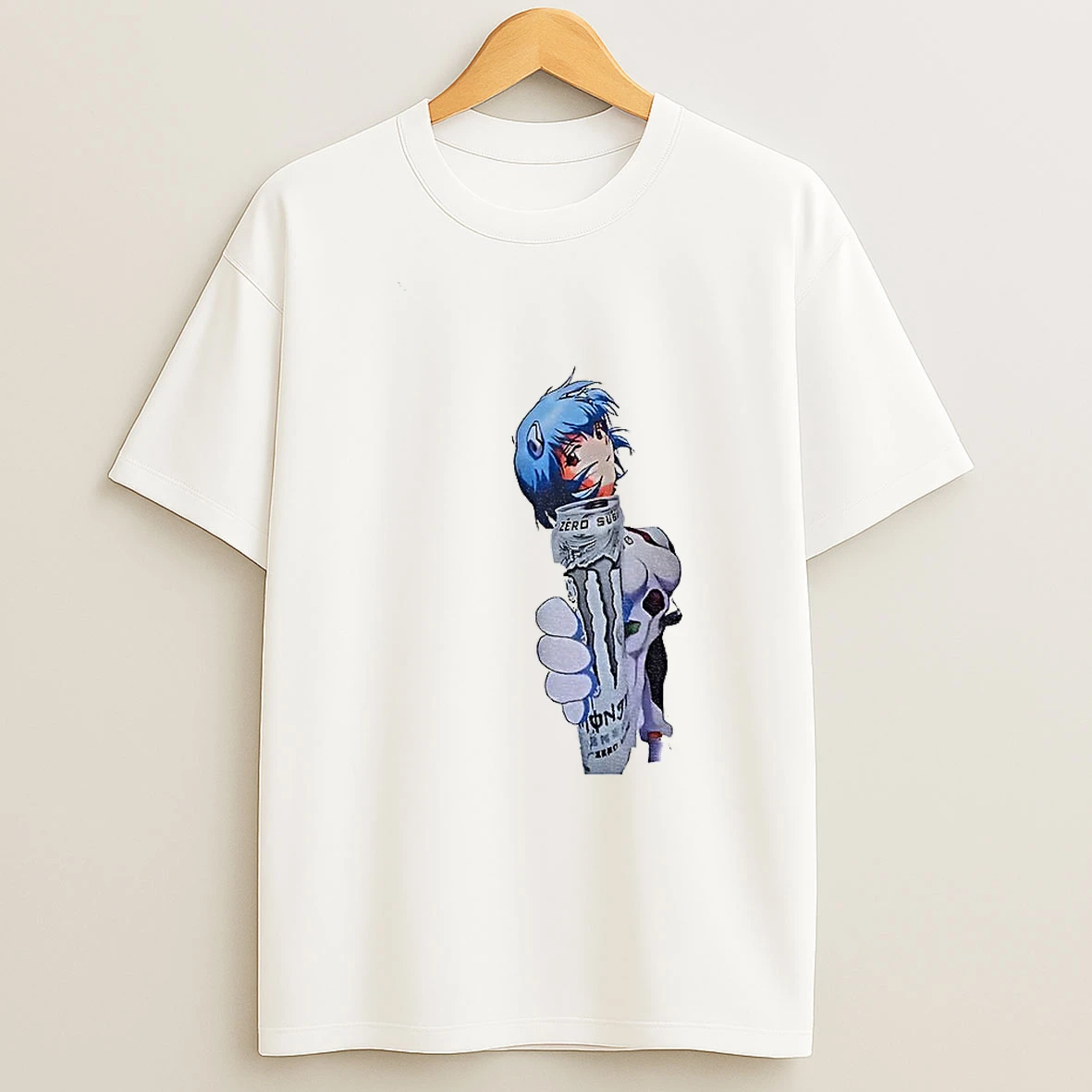 Rei Ayanami Neon Genesis Evangelion Monster Energy Zero Ultra Tshirt Hoodie