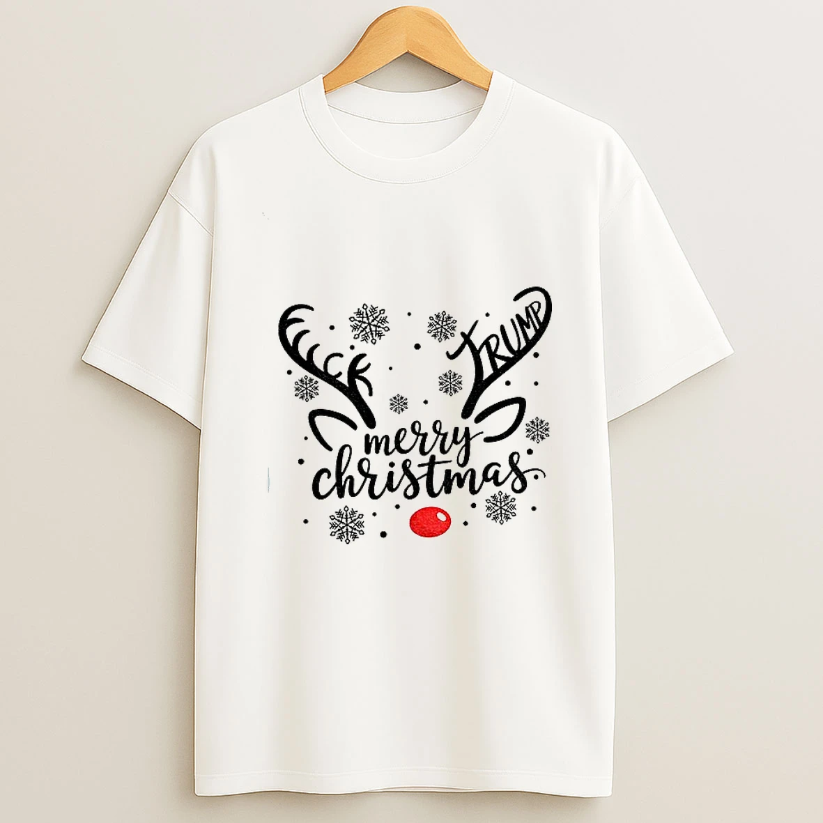 Reindeer Anti Trump Democrat Fuck Trump Merry Christmas Tshirt Hoodie