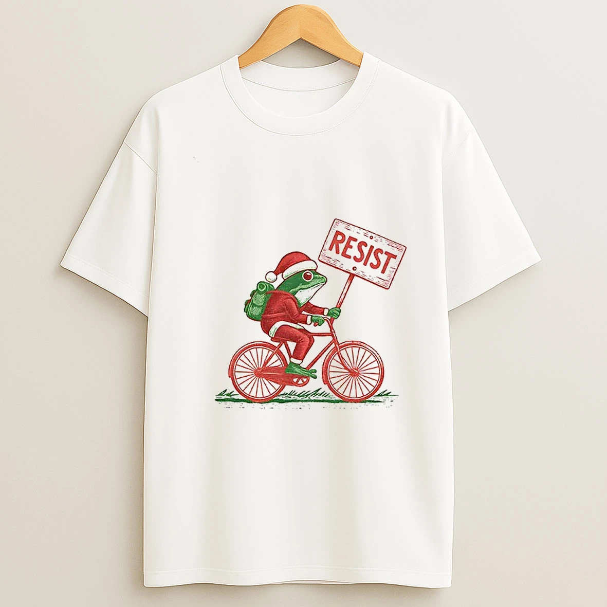 Resist Frog Christmas I Stand With Frog Portland Frog Resistance Tshirt Hoodie