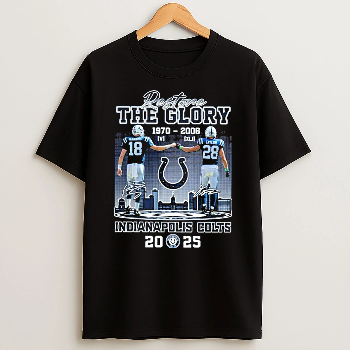 Restore The Glory Indianapolis Colts 2025 Tshirt Hoodie