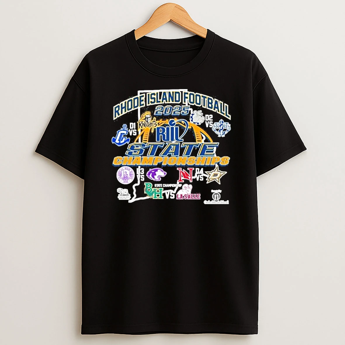 Rhode Island Football 2025 Riil State Championships Tshirt Hoodie