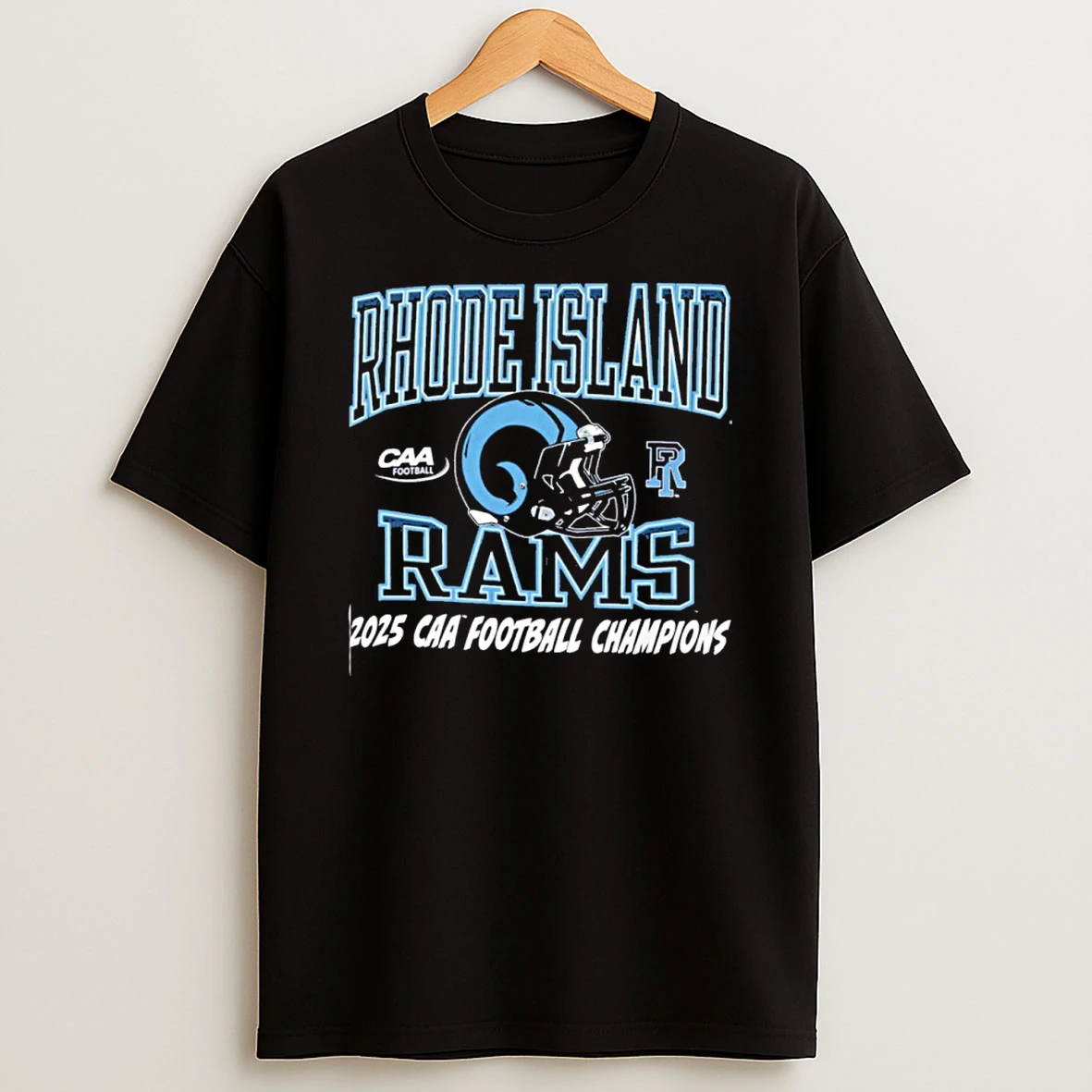 Rhode Island Rams 2025 Coastal Athletic Football Champions Tshirt Hoodie