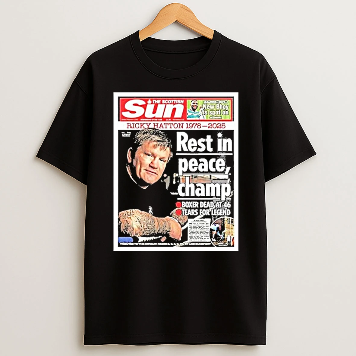 Ricky Hatton 1978 2025 Rest In Peace Champ Tshirt Hoodie