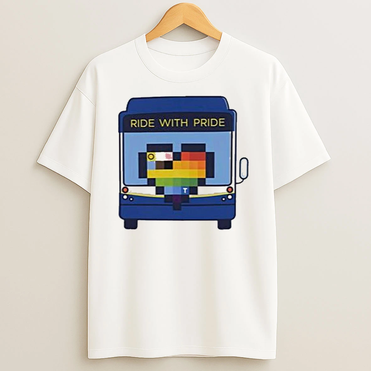 Ride With Pride Bus Lgbtq Tshirt Hoodie