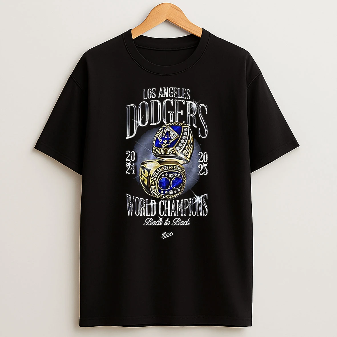 Rings Los Angeles Dodgers World Champions Back To Back 2024 2025 Logo Tshirt Hoodie