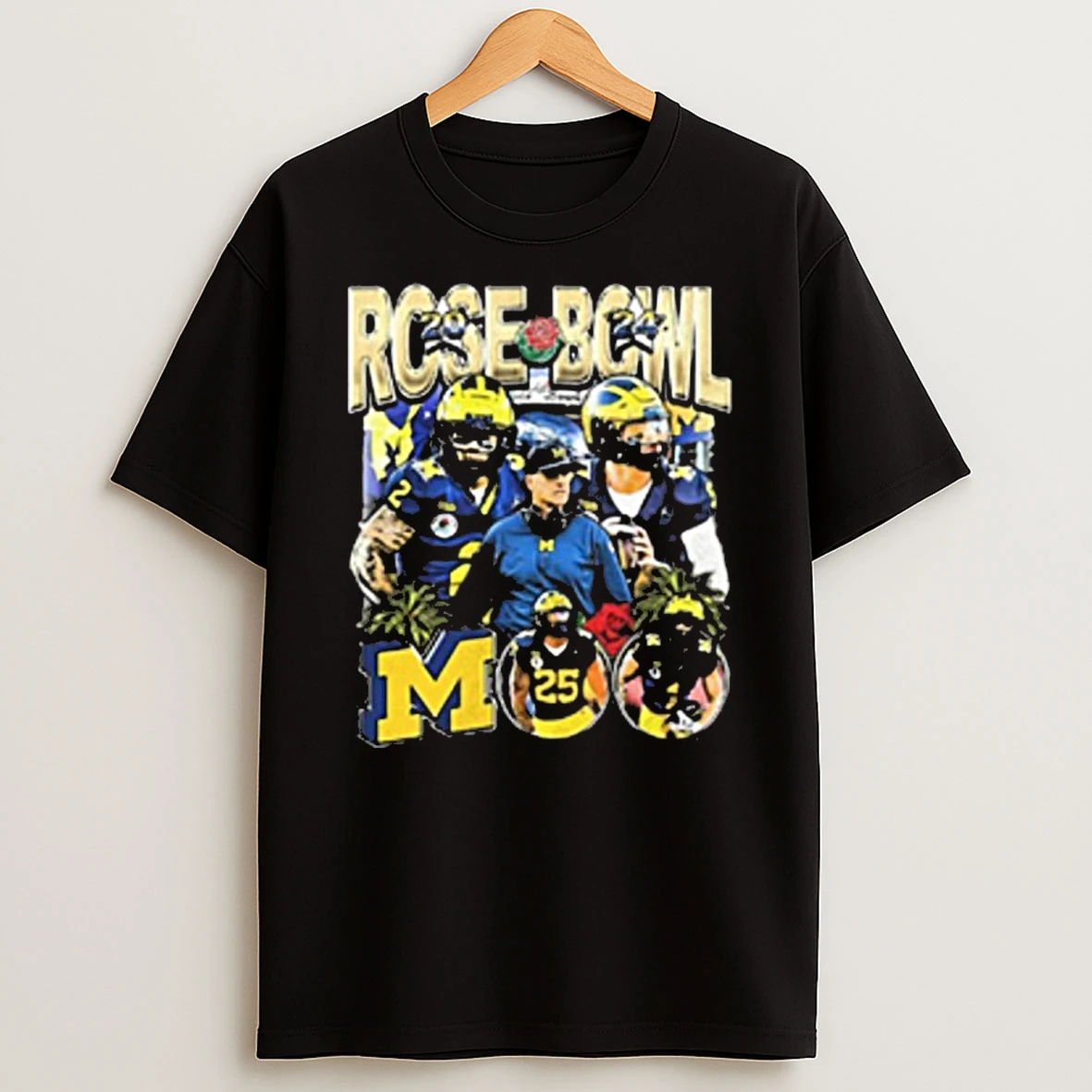 Rose Bowl 25 Player Michigan Tshirt Hoodie