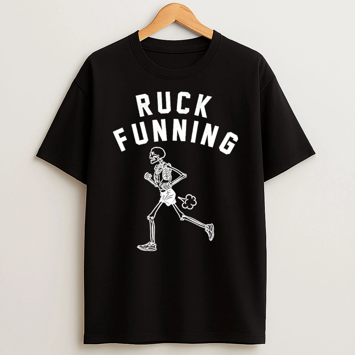 Ruck Funning Running Skeleton Tshirt Hoodie