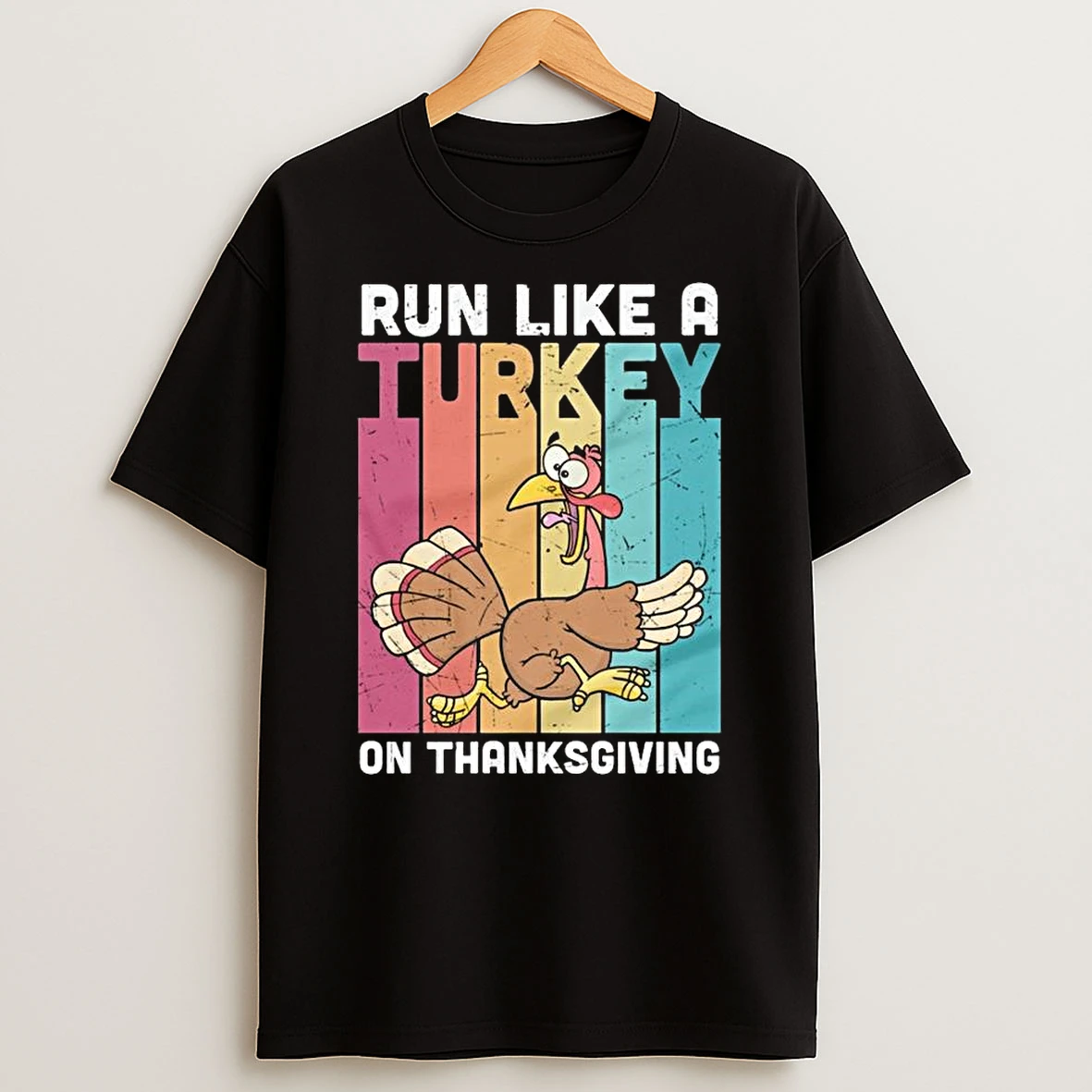 Run Like A Turkey On Thanksgiving Tshirt Hoodie
