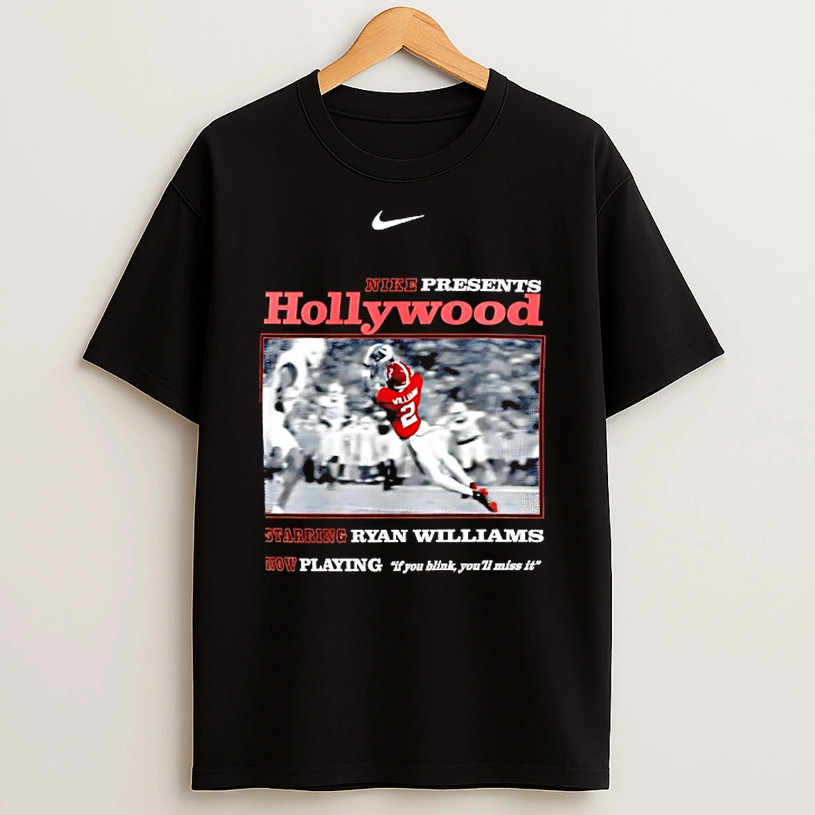 Ryan Williams Alabama Crimson Tide Hollywood Nike Logo Tshirt Hoodie