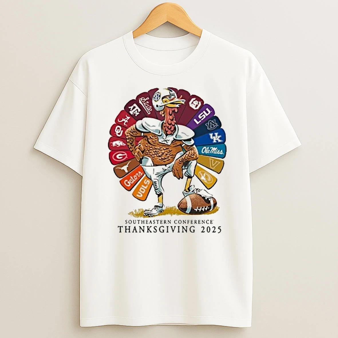 Sec Thankful For Football 2025 Tshirt Hoodie