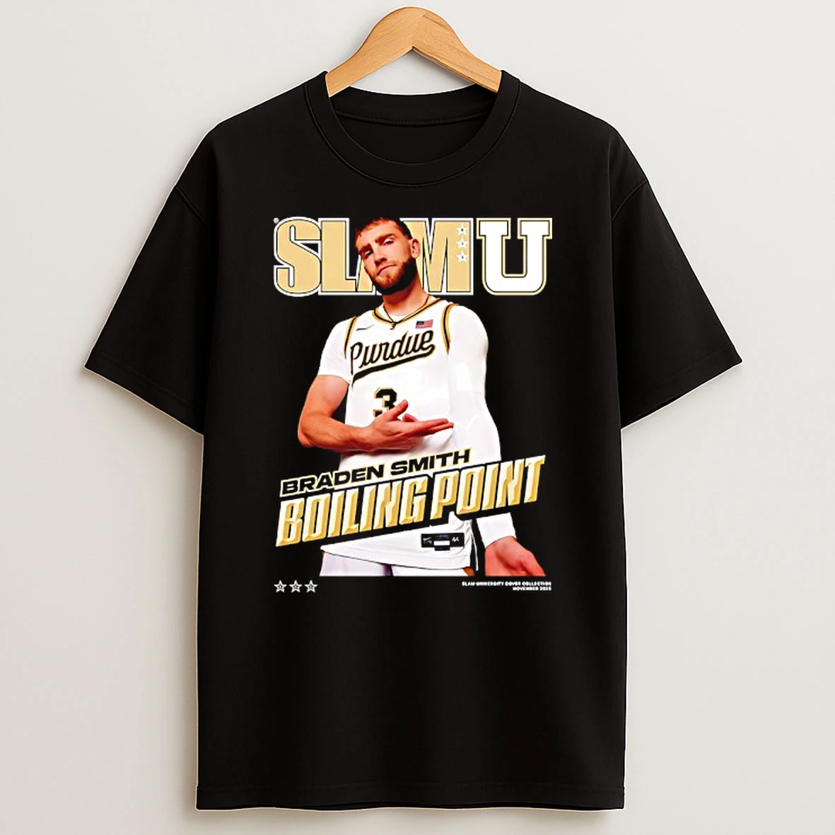 Slamu Purdue Boilermakers Basketball Braden Smith Boiling Point Tshirt Hoodie