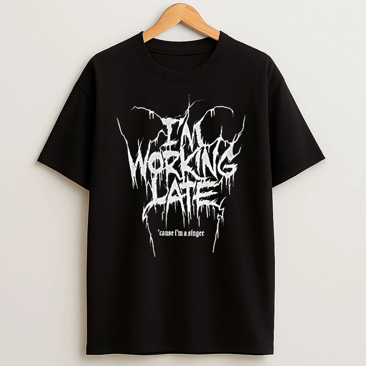Sabrina Carpenter Espresso Metal Im Working Late Cause Im A Singer Tshirt Hoodie