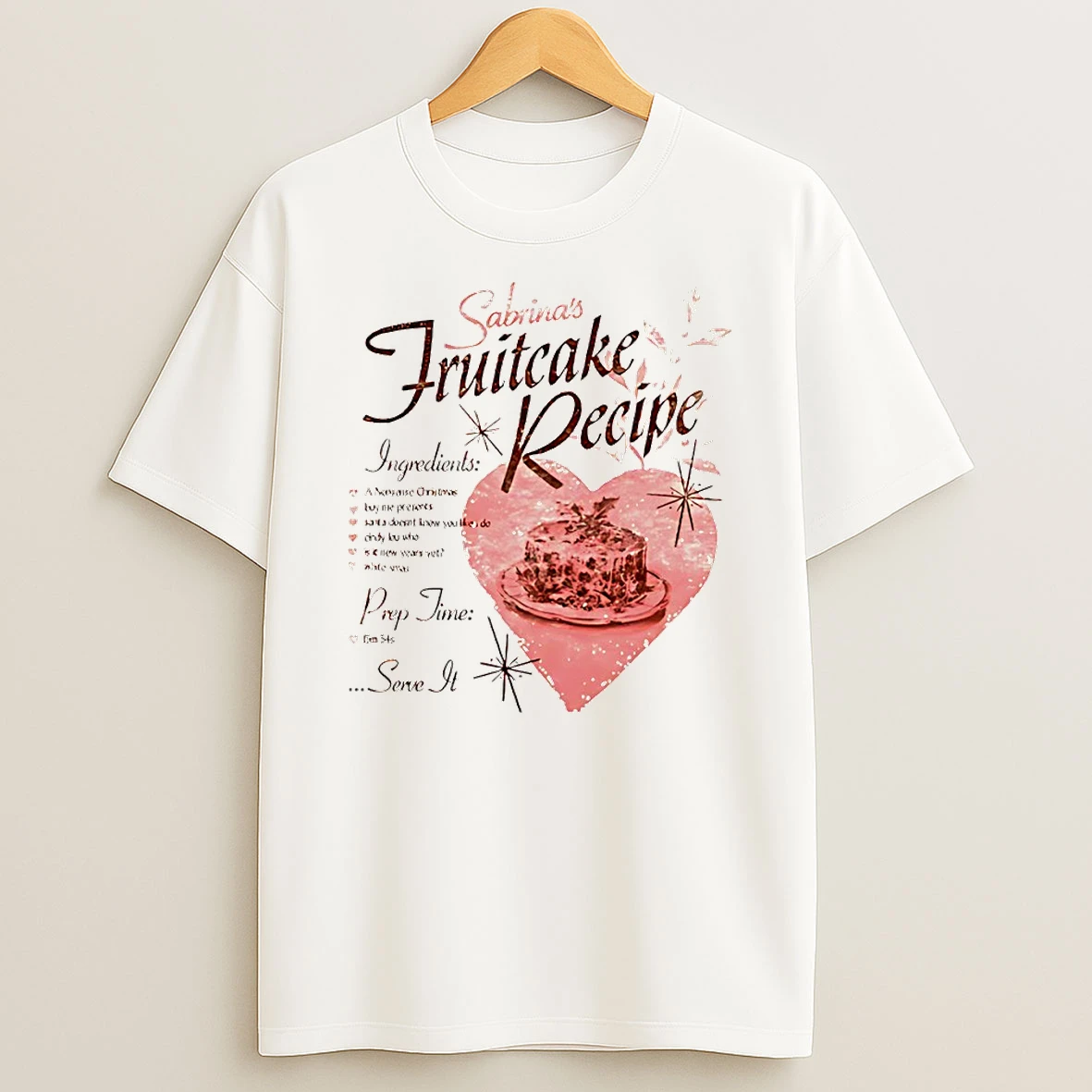 Sabrina Carpenter Fruitcake Recipe Circle Tshirt Hoodie