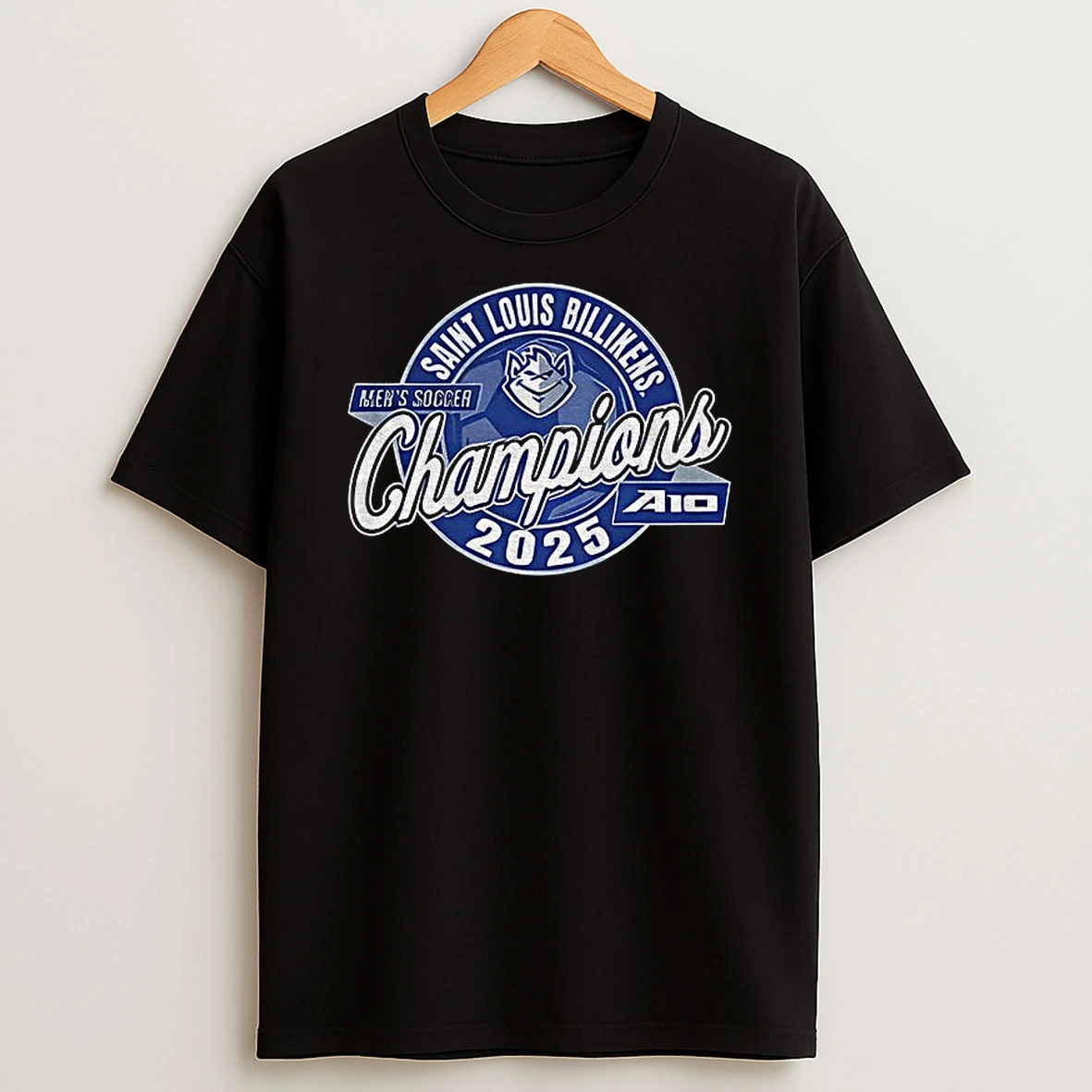 Saint Louis Billikens Mens Soccer Champions A10 2025 Logo Tshirt Hoodie